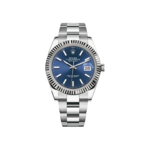 Rolex Datejust 41mm Fluted Blue Stick Dial Oyster 126334 – 2021